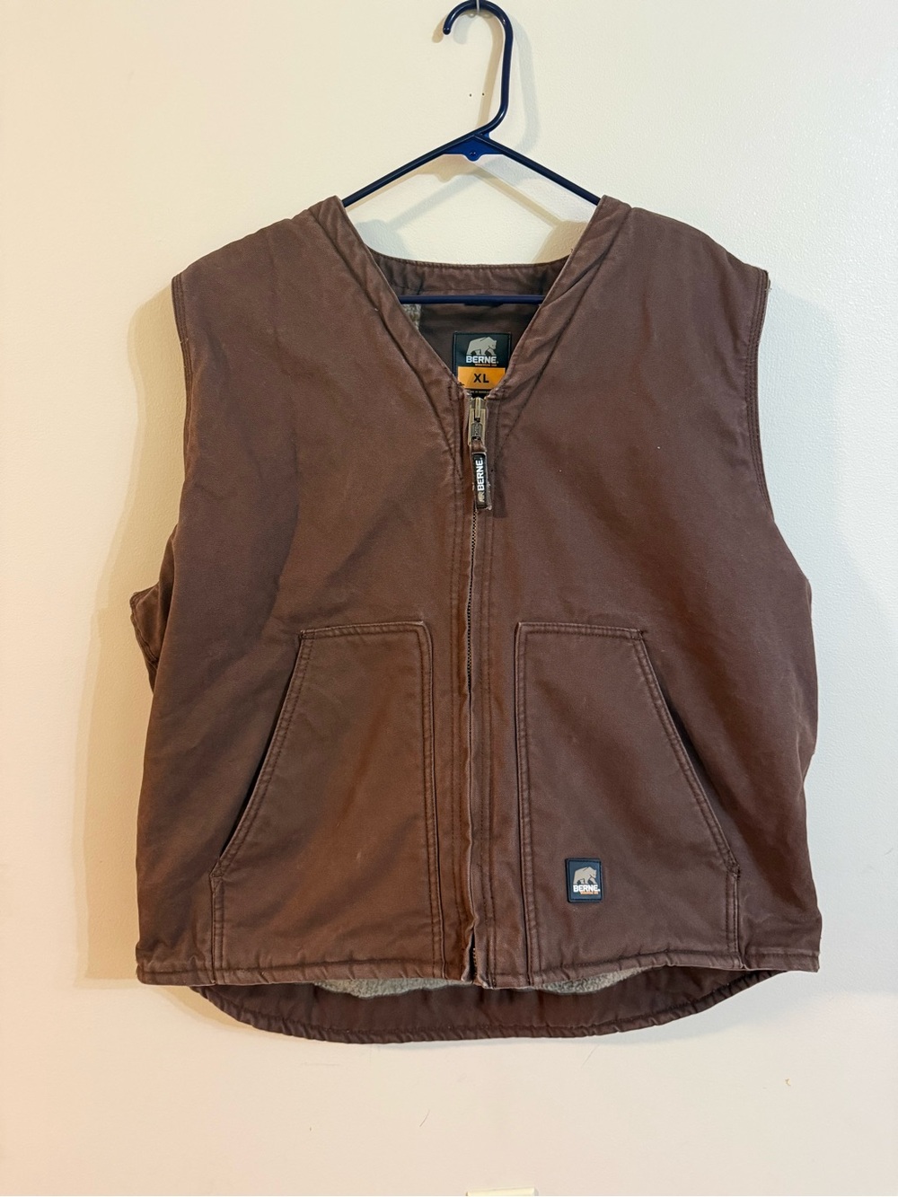 Men’s Berne Sherpa Lined Vest Jacket - XL